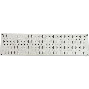 imageWall Control Narrow Pegboard Rack 8in x 32in Orange Metal Pegboard Runner Tool BoardBeige