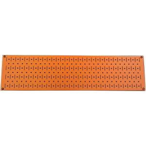 imageWall Control Narrow Pegboard Rack 8in x 32in Orange Metal Pegboard Runner Tool BoardOrange