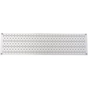 imageWall Control Narrow Pegboard Rack 8in x 32in Orange Metal Pegboard Runner Tool BoardWhite