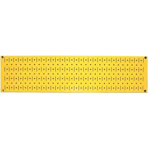 imageWall Control Narrow Pegboard Rack 8in x 32in Orange Metal Pegboard Runner Tool BoardYellow