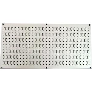 imageWall Control Pegboard 16in x 32in Horizontal Blue Metal Pegboard Tool Board PanelBeige