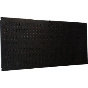 imageWall Control Pegboard 16in x 32in Horizontal Blue Metal Pegboard Tool Board PanelBlack