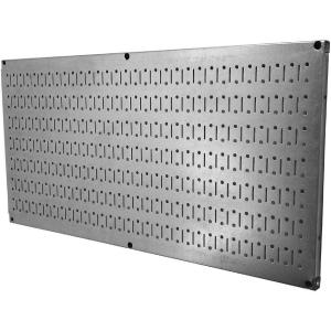 imageWall Control Pegboard 16in x 32in Horizontal Blue Metal Pegboard Tool Board PanelGalvanized