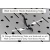 imageWall Control Slotted Pegboard UHook for Wall Control Pegboard Only 4quot Peg Hook Reach 2Hook Pack BlackBlack