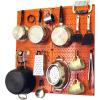 Orange Pegboard Black Accessories
