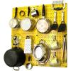 Yellow Pegboard Blue Accessories