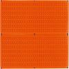 imageWall Control Pegboard Rack Garage Storage Galvanized Steel Horizontal Peg Board Pack  Two 32Inch x 16Inch Shiny Metallic Metal WallBoard Tool Organization PanelsOrange