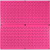 imageWall Control Pegboard Rack Garage Storage Galvanized Steel Horizontal Peg Board Pack  Two 32Inch x 16Inch Shiny Metallic Metal WallBoard Tool Organization PanelsPink
