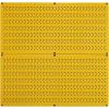imageWall Control Pegboard Rack Garage Storage Galvanized Steel Horizontal Peg Board Pack  Two 32Inch x 16Inch Shiny Metallic Metal WallBoard Tool Organization PanelsYellow
