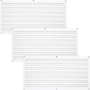imageWall Control Pegboard Value Pack  3 Pack of Wall Control 16Inch Tall x 32Inch Wide Horizontal Black Metal Wallboards for Home ampamp Garage Tool Storage Organization Black PegboardWhite Pegboard