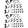 imageWall Control 52Piece Metal Hook Assortment  Black Steel Tool Board Hooks Bulk Pack  MultiStyle Set Slotted Metal Pegboard Only  Garage Shop Kitchen Home Storage Organization