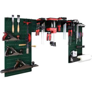 imageWall Control Woodworking Tool Storage Organization Kit  Lazy Guy DIY Edition Wood Working Tool Supply Organizer for DoItYourself Woodworkers and Makers Purple PegboardGreen Pegboard