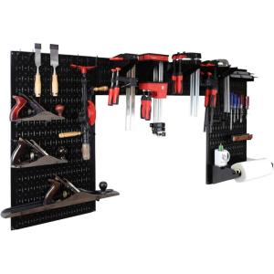 imageWall Control Woodworking Tool Storage Organization Kit  Lazy Guy DIY Edition Wood Working Tool Supply Organizer for DoItYourself Woodworkers and Makers Purple PegboardBlack Pegboard